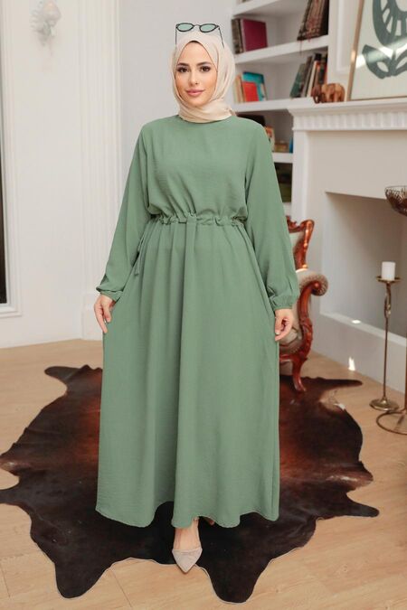  Dark Mint Long Sleeve Dress 6314KMINT